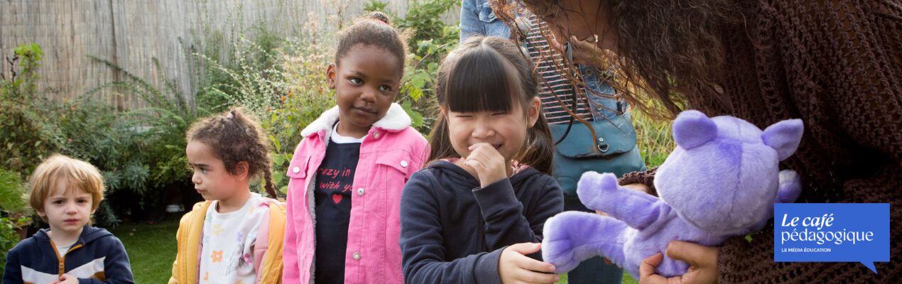 4 enfants de maternelle participe au programme Vivre ensemble - Fri for mobberi