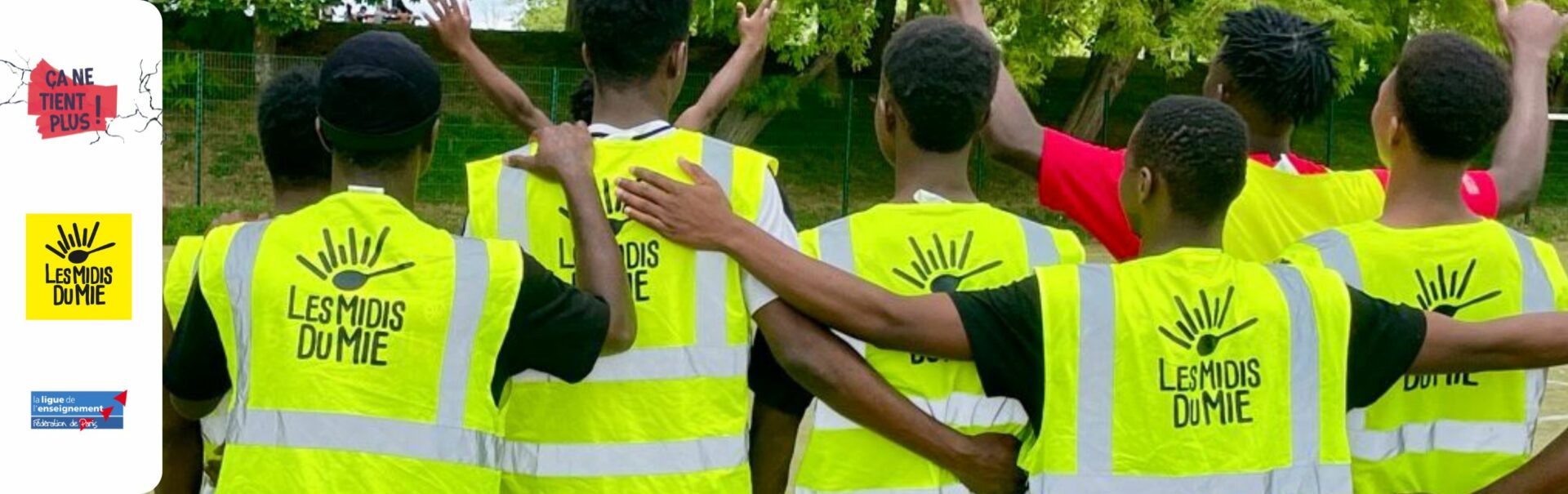 Des jeunes bénéficiaires de l'associations Les Midis du MIE