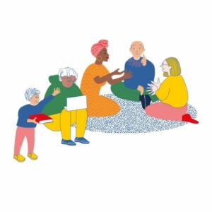 Groupe de personnes qui discutent