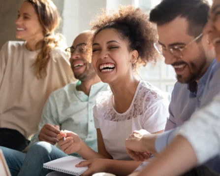 Happy people