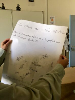 restitution affiche